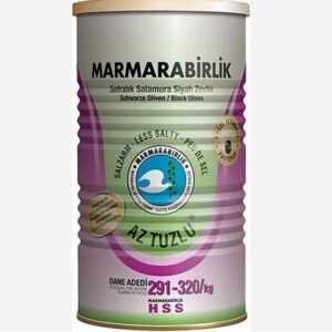 marmarabirlik az tuzlu 800 gr s (291 320) siyah zeytin