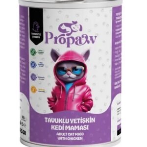 kedi tavuklu yaş mama 415 gr konserve
