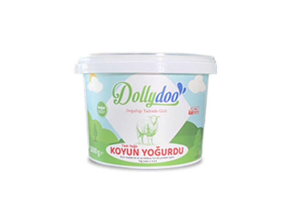 koyun yoğurdu dollydoo 2 kg tam yağlı koyun yoğurdu